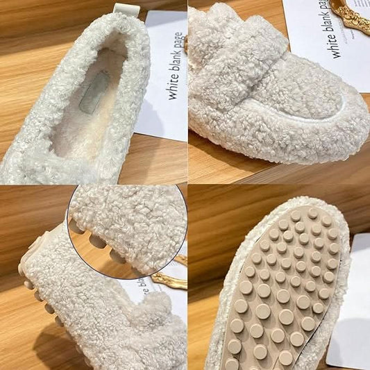 Plush-Lined Anti-Slip Winter House Slippers