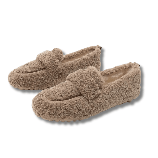 Plush-Lined Anti-Slip Winter House Slippers