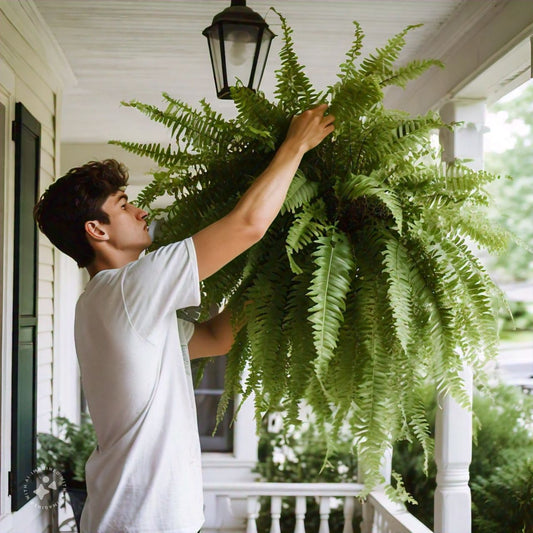 UV Resistant Artificial Boston Fern Outdoor
