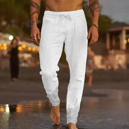 Men's Relaxed Fit Linen Pants