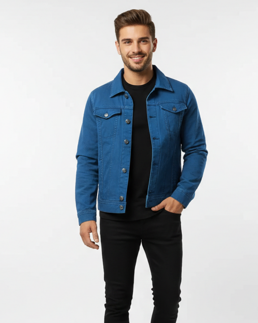 Axel | Rugged Denim Jacket with Chest Pockets