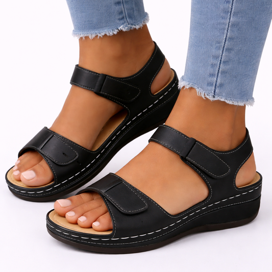 Orthopedic Wedge Walking Sandals With Adjustable Straps