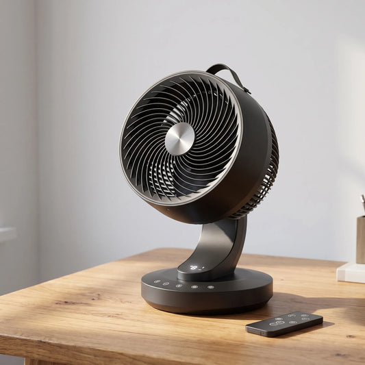 Quiet Oscillating Desk Fan With Remote and Timer
