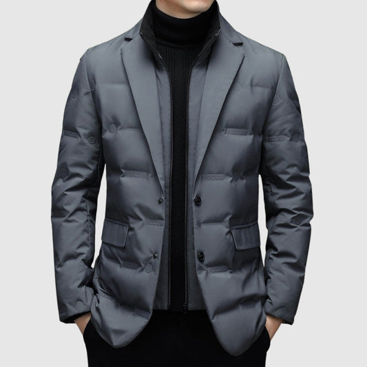 Men's Slim Fit Puffer Down Jacket for Winter