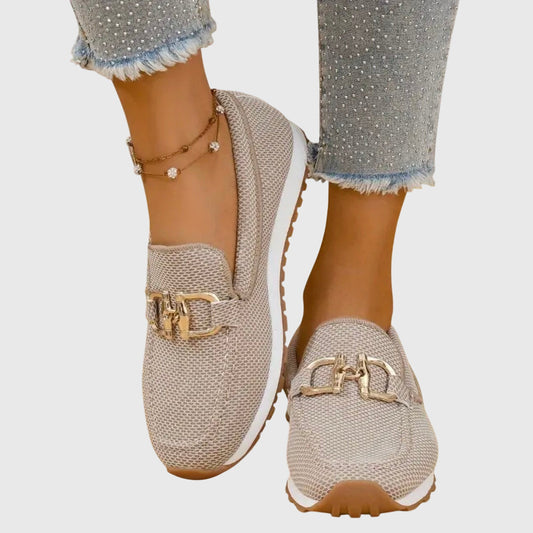 Women's Orthopedic Loafers with Buckle Detail