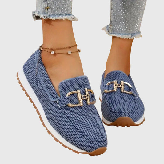Women's Orthopedic Loafers with Buckle Detail