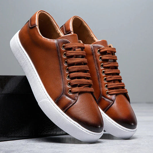 Luminovi | Maver Leather-Look Sneakers
