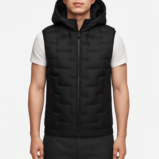 Luminovi | Hooded Quilted Puffer Vest