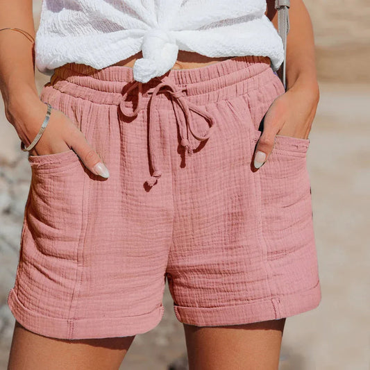 Women's Airy Elastic Waist Summer Shorts