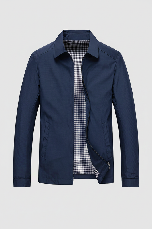 Men's Lightweight Zip-Up Harrington Jacket