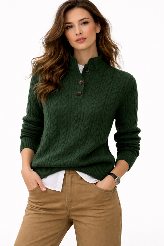 Cable Knit Turtleneck Sweater