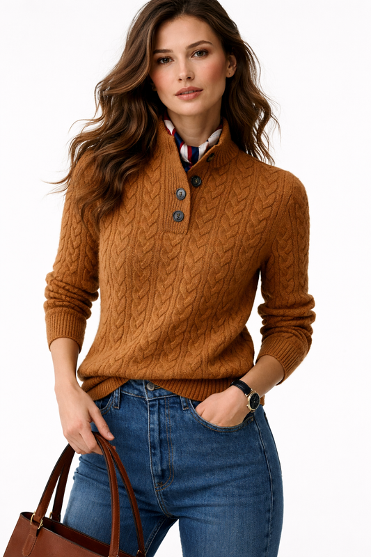 Cable Knit Turtleneck Sweater