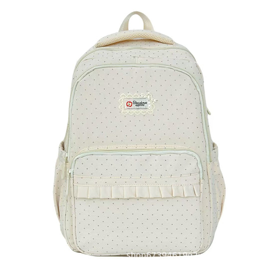 Women's Polka Dot Ruffle Backpack