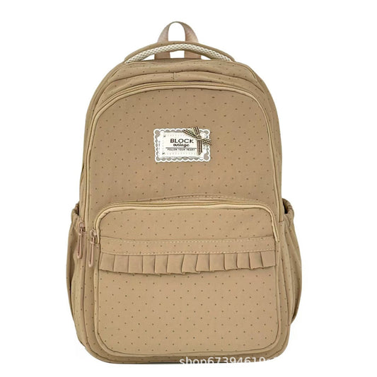 Women's Polka Dot Ruffle Backpack