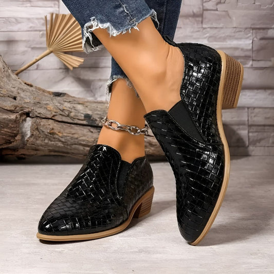 Women's Block Heel Oxford Shoes