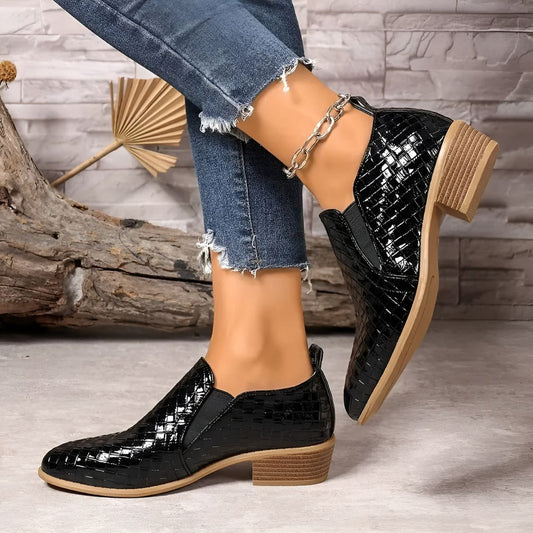 Women's Block Heel Oxford Shoes