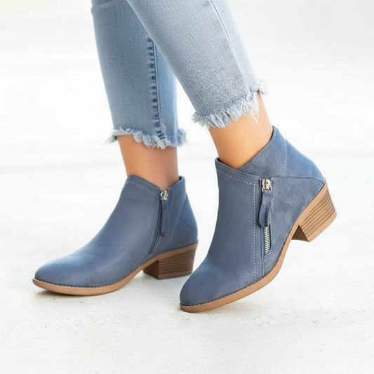 Orthopaedic Ankle Boots With Wedge Heel