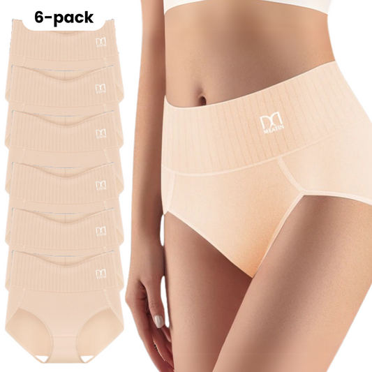 Women's High-Waist Shaping Briefs — 6-Pack