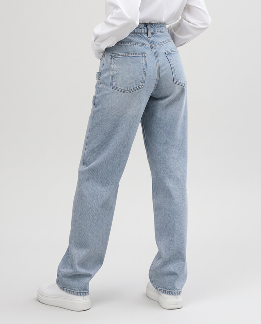 Clara | Straight Leg Jeans with Adjustable Side Tabs