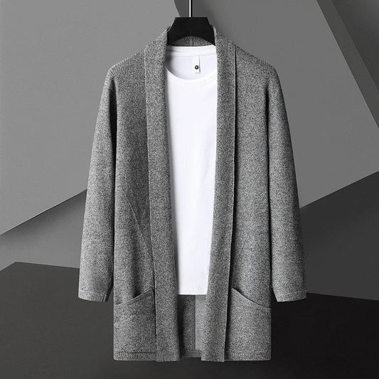 Open Drape Textured Cardigan