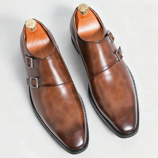 Regent Leather Monk Strap Loafers