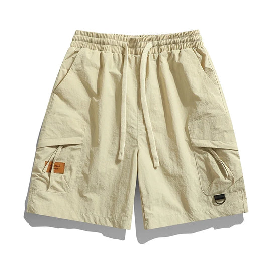 Knee Length Cargo Shorts With Side Pockets