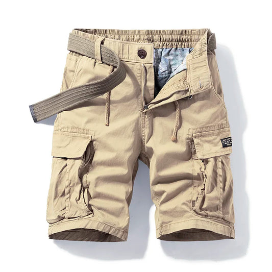 Men's Multi Pocket Cotton Cargo Shorts