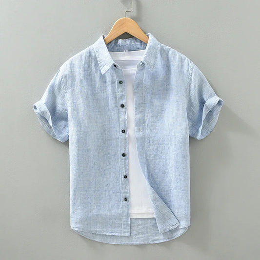 Relaxed Woven Camp Collar Shirt