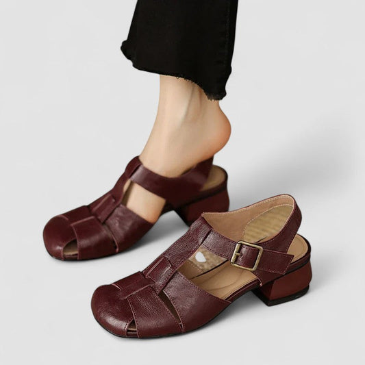 Orthopedic Mary Jane Shoes With Low Block Heel