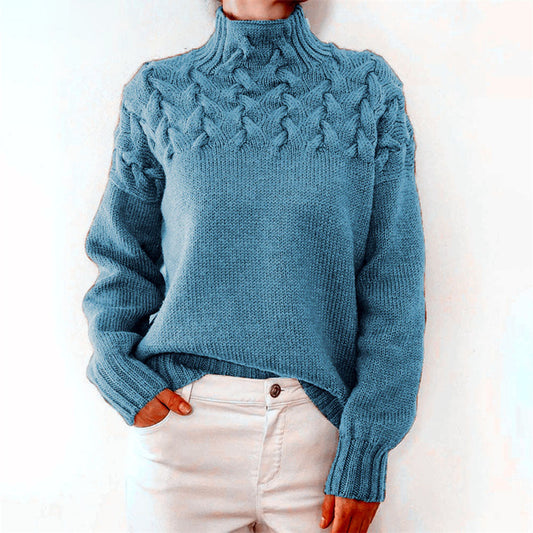 Mikayla Women's Warm Turtleneck Knit Sweater