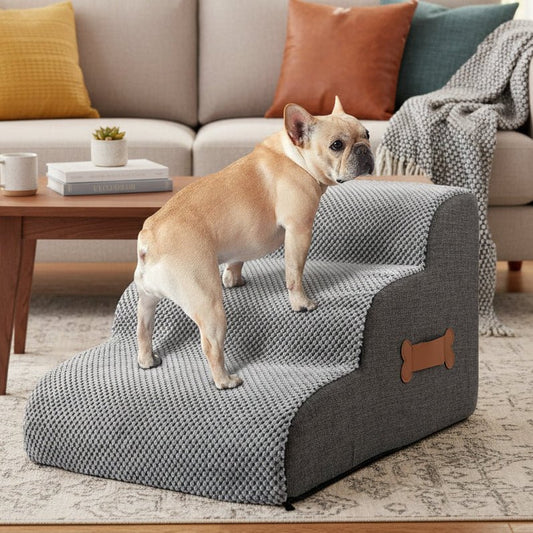 Foam Dog Steps for Bed and Sofa