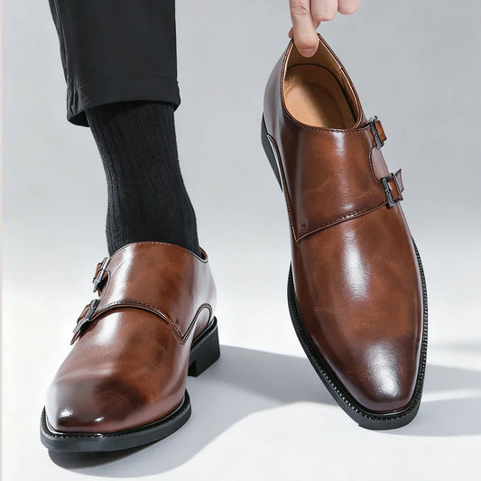 Regent Leather Monk Strap Loafers