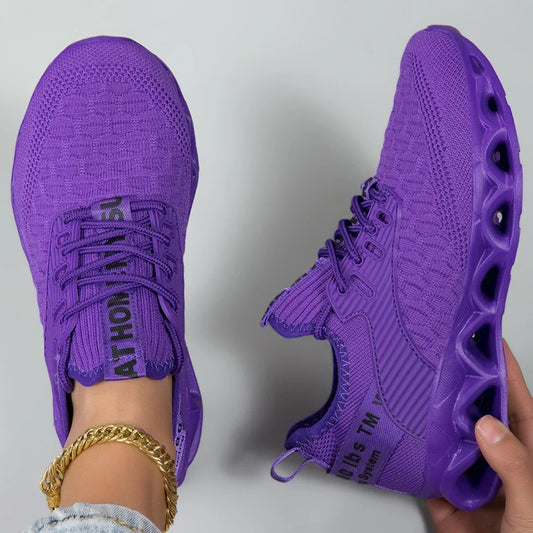 Cushioned Orthopedic Lace Up Walking Sneakers