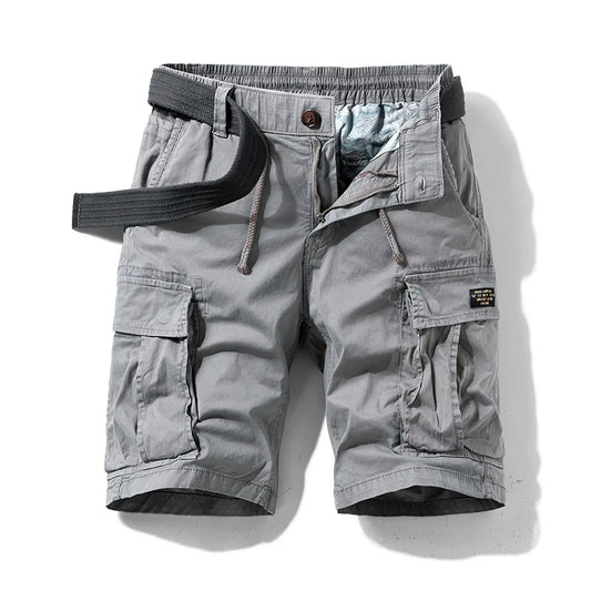 Men's Multi Pocket Cotton Cargo Shorts