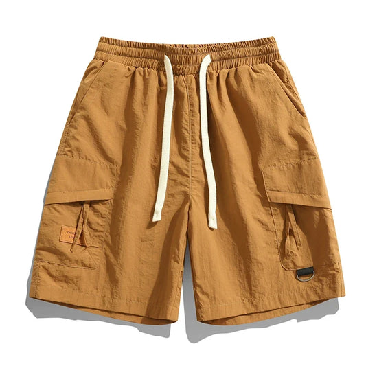 Knee Length Cargo Shorts With Side Pockets