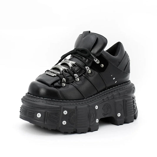 Studded Platform Punk Sneakers
