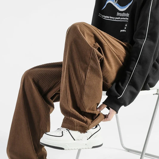 Straight Leg Cotton Blend Sweatpants