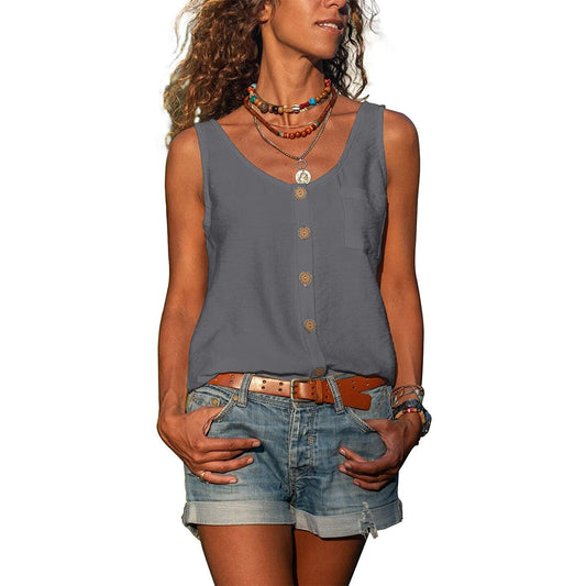 Elegant Fitted Summer Tank Top