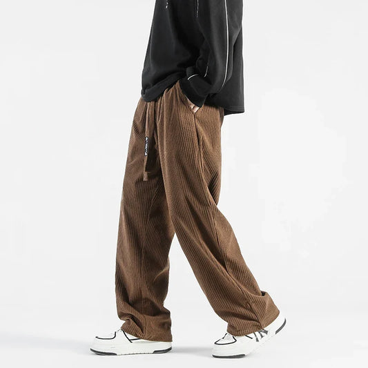 Straight Leg Cotton Blend Sweatpants