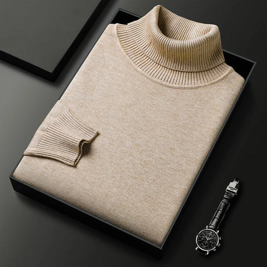 Men's Cashmere Blend Turtleneck Sweater