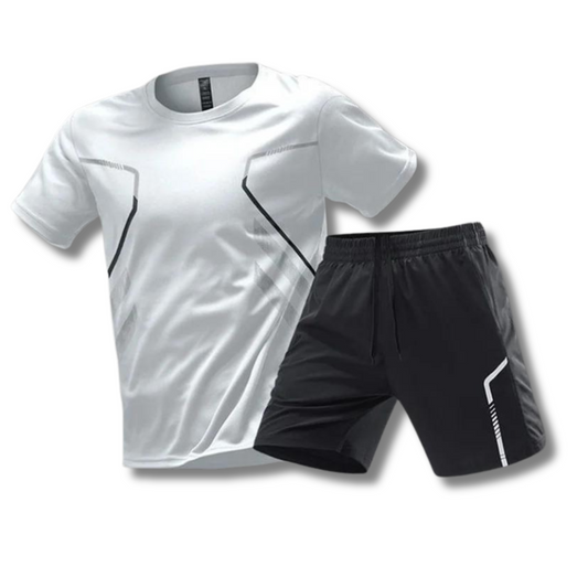 Men's Quick Dry T-Shirt and Shorts Training Set