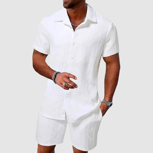 Men's Lightweight Shirt and Shorts Duo Set