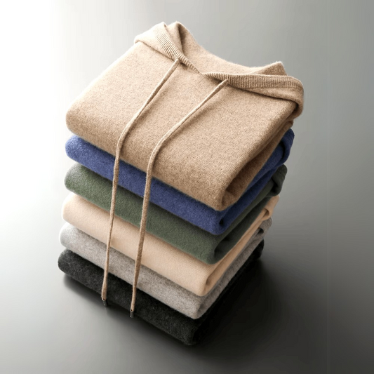 Men's Merino Wool Pullover Hoodie