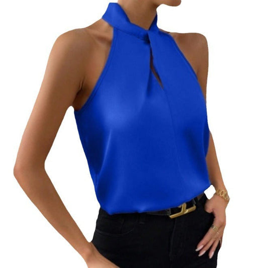 Vanna | Twisted Knot Neck Top for Women