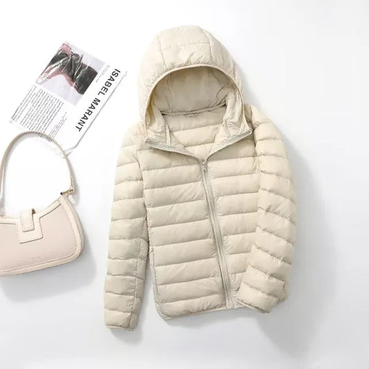 Women's Packable Hooded Down Coat
