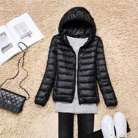 Women's Packable Hooded Down Coat