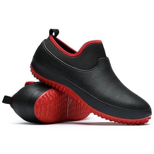Waterproof Slip-On Work Shoes with Non-Slip Sole