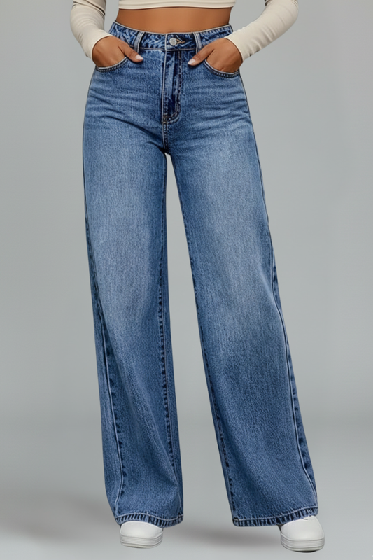 Luna | High Waist Wide Leg Jeans