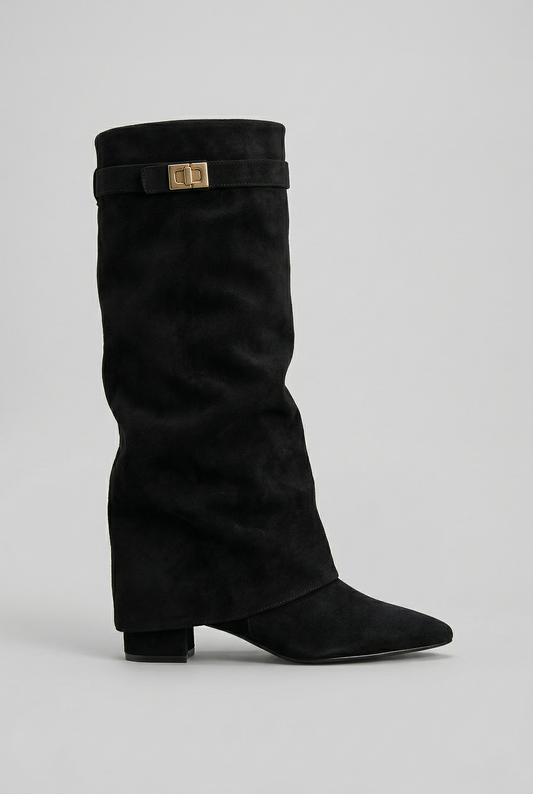 Knee High Block Heel Boot