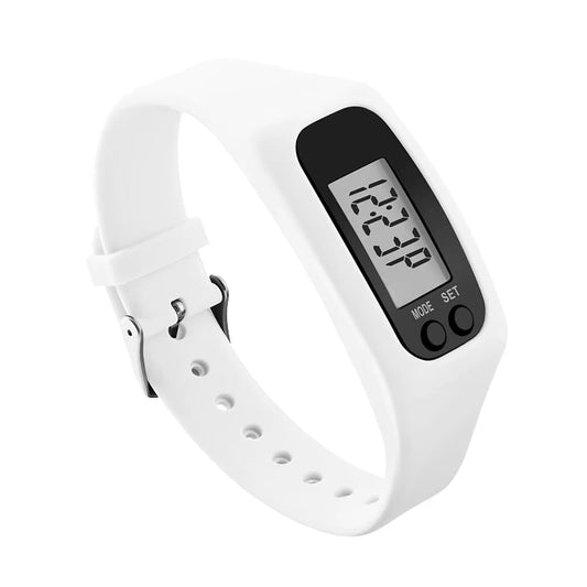 Simple Digital Pedometer Step Counter Watch
